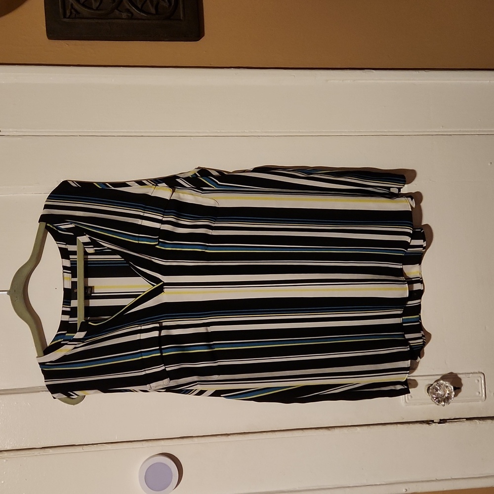 WORTHINGTON STRIPED SLEEVELESS SUMMER BLOUSE 2X NEW WITHOUT TAG